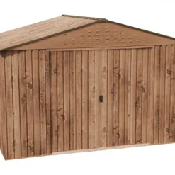 Abri De Jardin En Métal Duramax Woodgrain Imitation Bois 8 M²