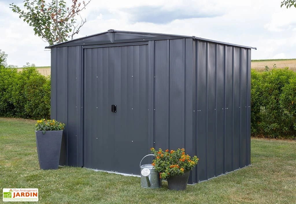 Abri De Jardin En Métal Gris Spacemaker Acier Galvanisé – 4,5 M² – Image 3
