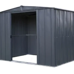 Abri De Jardin En Métal Gris Spacemaker Acier Galvanisé – 4,5 M²