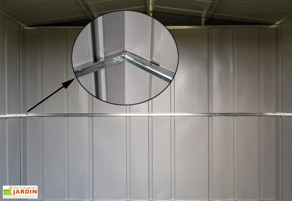 Abri De Jardin En Métal Gris Spacemaker Acier Galvanisé – 4,5 M² – Image 5