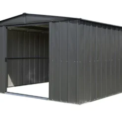 Abri De Jardin En Métal Gris Spacemaker Acier Galvanisé – 11 M²