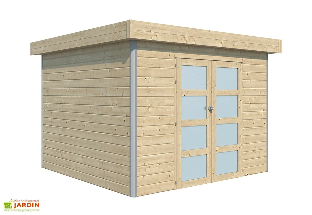 Abri De Jardin En Bois D’épicéa Brut Et Profilés En Aluminium - 8,7 M² – Image 2