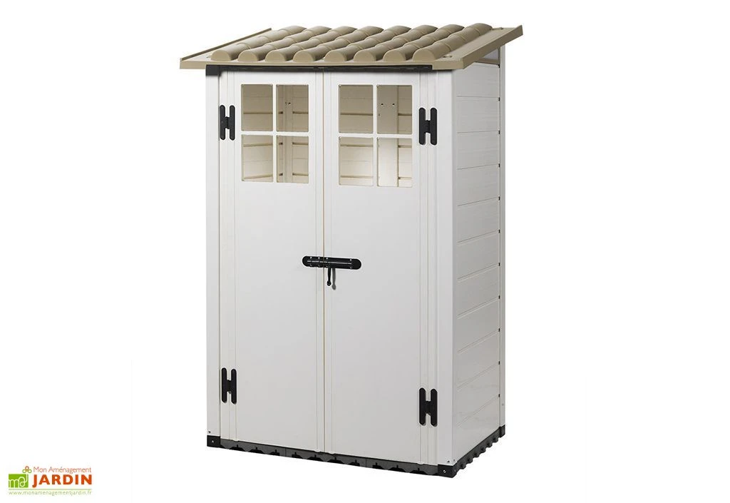 Abri De Jardin Mural En PVC Evo 100 Beige (82x122cm) – Image 2