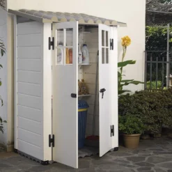 Abri De Jardin Mural En PVC Evo 100 Beige (82x122cm)