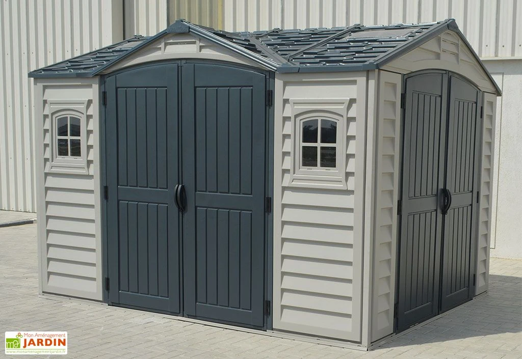 Abri De Jardin En PVC Duramax 8 M² – Apex 10 X 8 Gris Anthracite – Image 2
