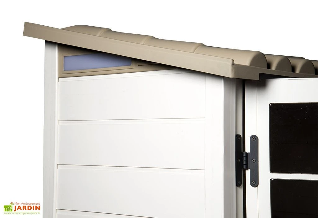 Abri De Jardin Mural En PVC Evo 100 Beige (82x122cm) – Image 4