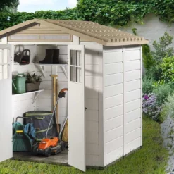 Abri De Jardin En PVC Evo 200 Beige (162x202cm)