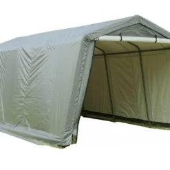 Abri De Jardin En Toile Renforcée Avec Porte Amovible - 305 X 610 Cm