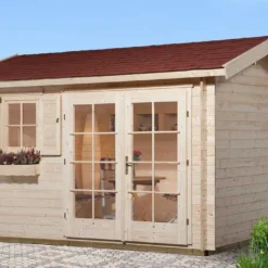 Abri De Jardin En Bois D’épicéa Brut 163 T2 - 10,20 M²