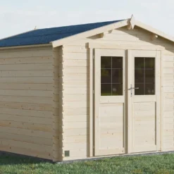 Abri De Jardin En Bois D’épicéa Brut Juno – 8,9 M²