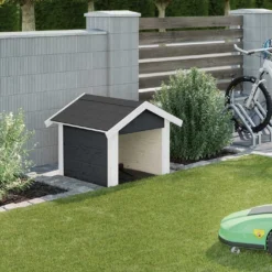 Abri Pour Robot Tondeuse En Bois D’épicéa 80 X 87 X 71 Cm