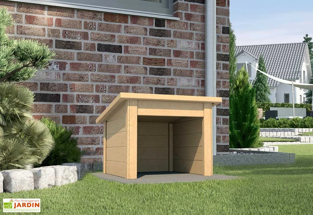 Abri Pour Robot Tondeuse En Bois D’épicéa 78 X 86 X 61 Cm – Image 2