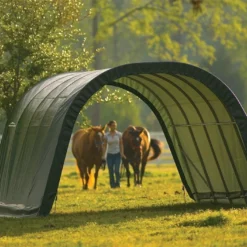 Abri Souple Pour Chevaux Box Mobile Pour Animaux 6 M – 24 M²