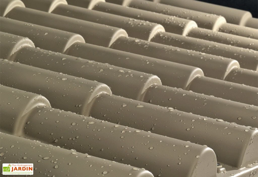 Abri De Jardin Mural En PVC Evo 100 Beige (82x122cm) – Image 5