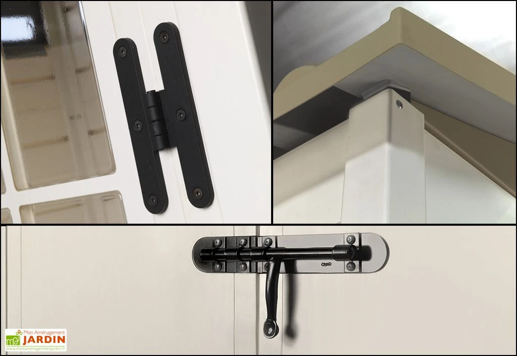 Abri De Jardin Mural En PVC Evo 100 Beige (82x122cm) – Image 6