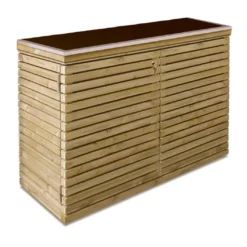 Armoire De Jardin Basse En Bois Venice (60x125x90cm)