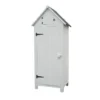 Armoire De Jardin En Bois FSC 10 Mm Blanc 179 Cm