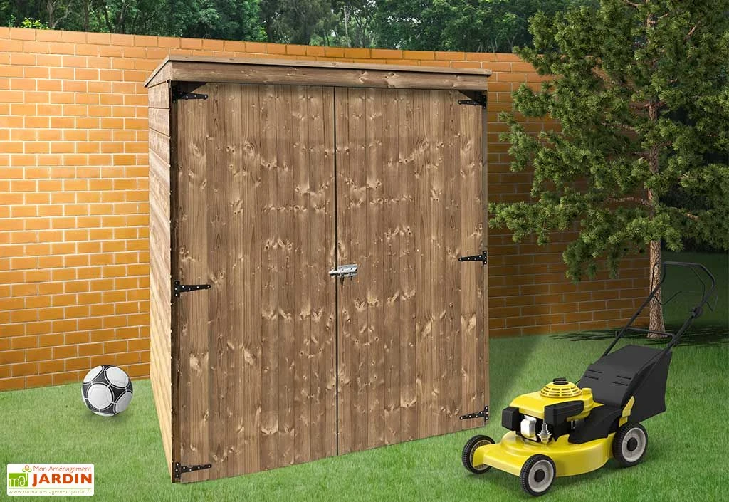 Solid Armoire De Jardin En Bois De Pin Traité Autoclave 1,6 M²