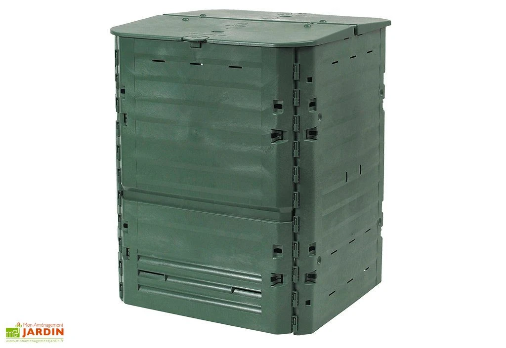 Garantia Composteur Thermo King Bac En Polypropylène + Couvercle Vert 600 L
