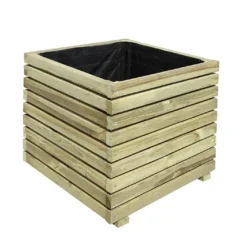 Bac à Fleurs En Bois De Pin Traité Autoclave KÜB 60 X 60 Cm