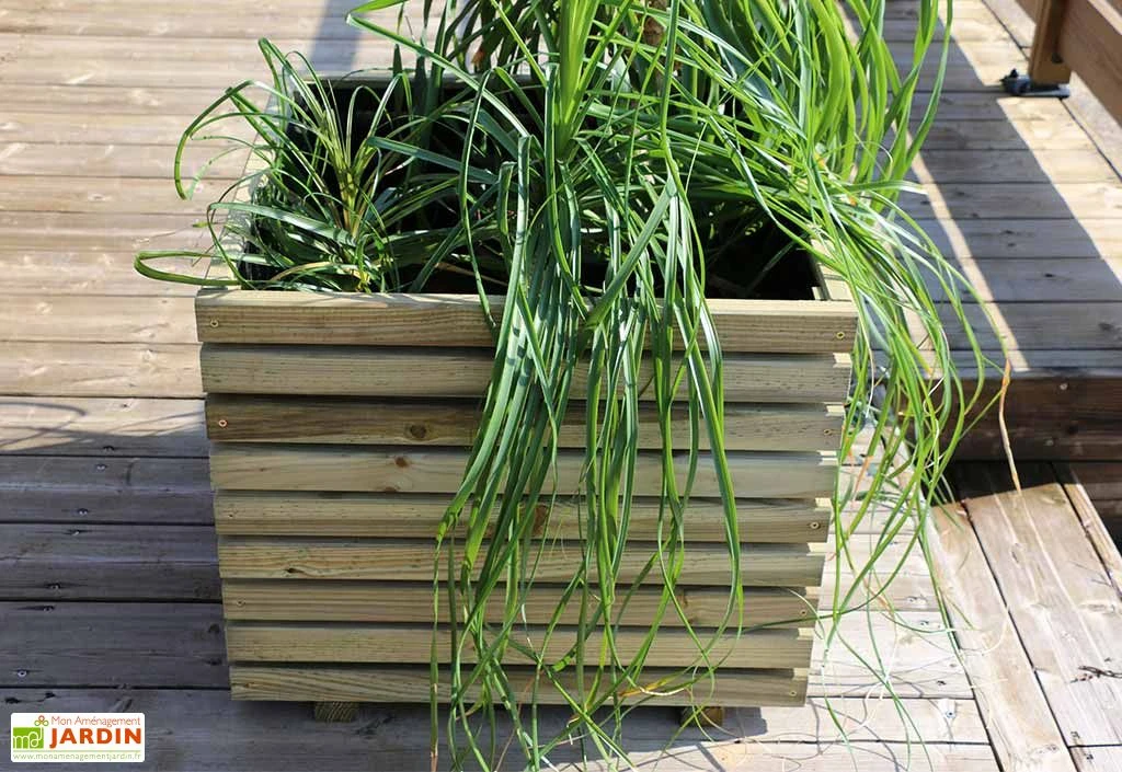Bac à Fleurs En Bois De Pin Traité Autoclave KÜB 60 X 60 Cm – Image 3