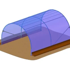 Bâche De Couverture Pour Abri De Culture Pied Droit Richel 3x4m