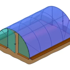 Bâche De Couverture Pour Serre De Jardin Tunnel Richel 4,5x6