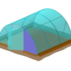 Bâche De Pignon Avant Côté Pour Serre De Jardin Tunnel Richel 4,5