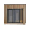 Baie Coulissante Alu 2vtx 240x215 Double Vitrage Pour Bungalow Studio
