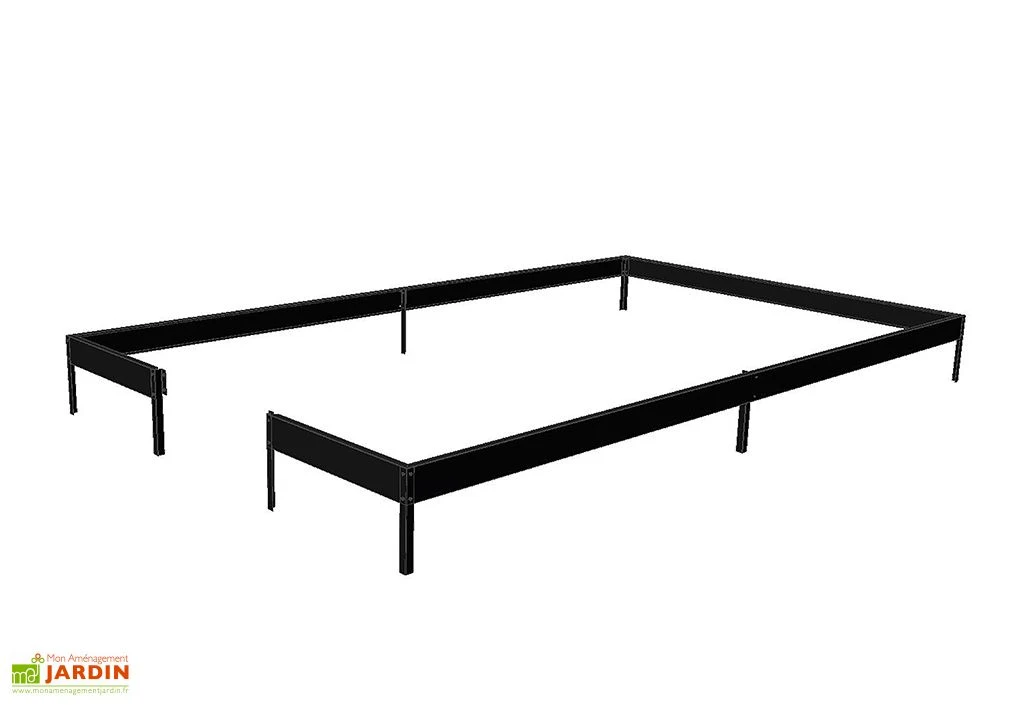 Base Pour Serre De Jardin Juliana Gartner Anthracite 21 M²