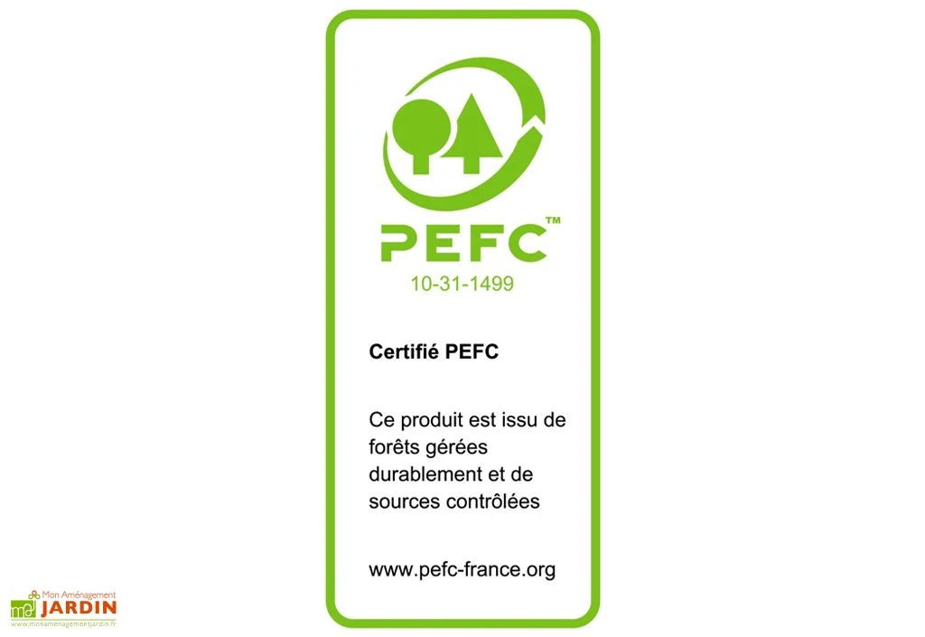 Abri De Jardin En Bois Douglas 28 Mm – 13,37 M² : 3,51 X 3,81 M – Image 4