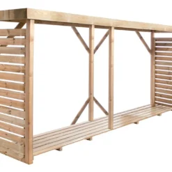 Abri Range Bûche En Bois Traité 3,8 M³ - Dallas XXL