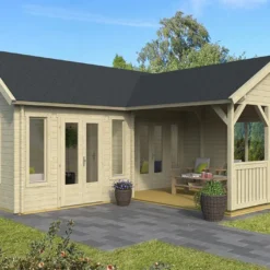 Bungalow De Jardin En Bois D’épicéa Brut Karl – 51,48 M²