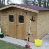 Abri De Jardin En Bois D’épicéa Traité Thermabri – 9 M²