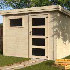 Abri De Jardin En Bois De Sapin Brut Paco 7,54 M²