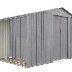 Abri De Jardin En Métal + Bûcher 5,31 M²