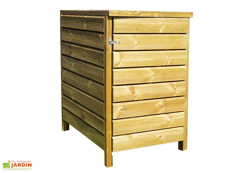 Cache Poubelle En Bois Traité 77,5 X 96,5 X 120 Cm – Preston
