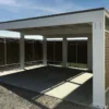 Carport Double En Acier Galvanisé Pompei – 29 M²