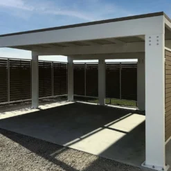 Carport Double En Acier Galvanisé Pompei – 29 M²