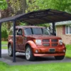 Carport En Aluminium Arcadia 5,07 X 3,59 M - Gris