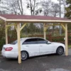 Carport Bois Toit 1 Pente + Bardeaux Bitumés – 5 X 3 M