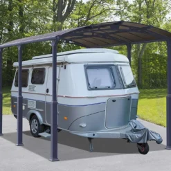 Carport Camping-car Alpine 5,07 X 3,52 M Gris | Palram - Canopia