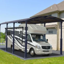 Carport Camping-car Alpine 8,63 X 3,52 M Gris | Palram - Canopia
