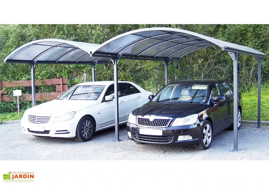 Carport Double Aluminium Et Polycarbonate 590 X 485 Cm – Image 5