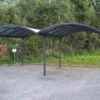 Carport Double Aluminium Et Polycarbonate 590 X 485 Cm