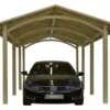 Carport En Bois Traité Alaska - 23,3 M²
