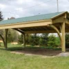 Carport 2 Voitures En Bois Traité Revelatio 2 - 34 M²