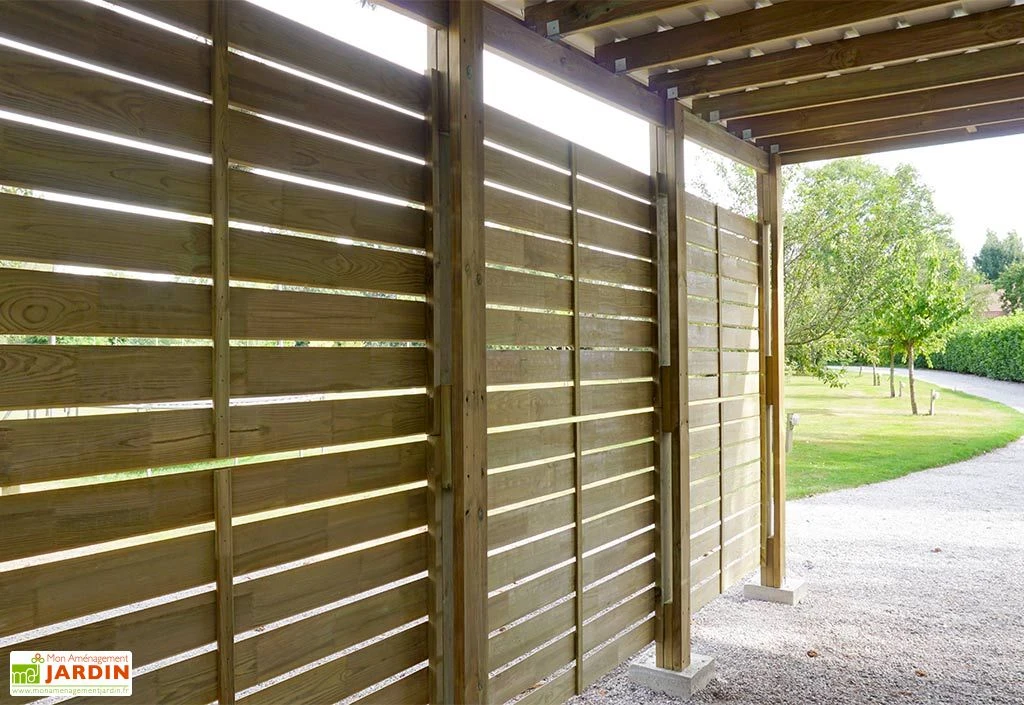 Carport En Bois Traité 2 Voitures 38 M² - Shelty 2 – Image 3