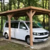 Carport Simple En Bois Douglas Sans Couverture
