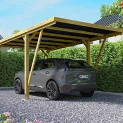 Carport En Bois De Pin Traité Autoclave 16,5 M² - Victor Modern